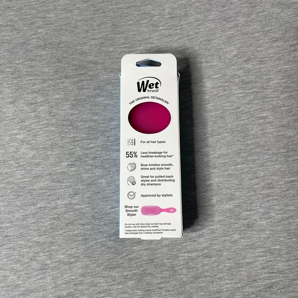 The Wet Brush Frost Pink Mini Travel Smooth Styler Hair Brush